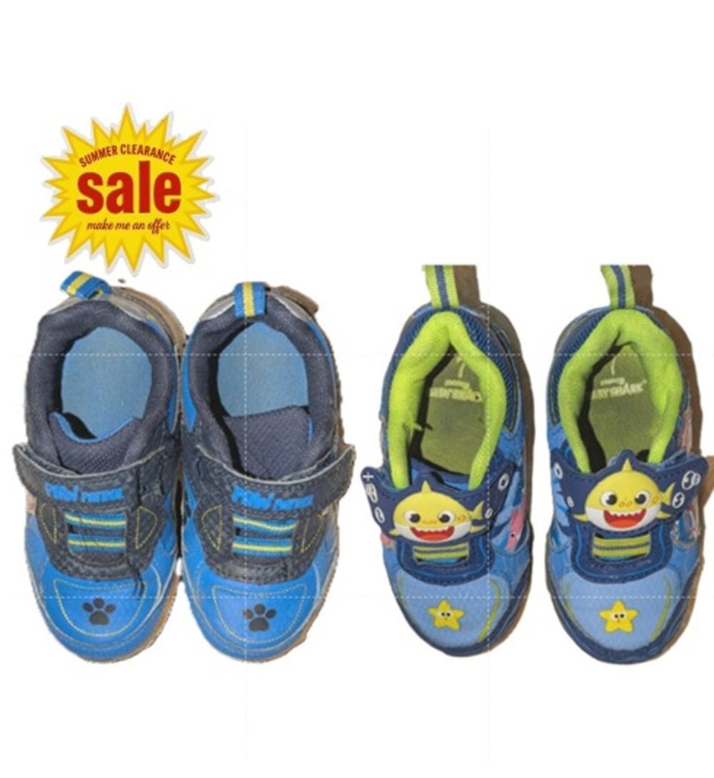 2 Pair of Toddler Sneakers Size 7 & 8  SUMMER CLEARANCE SALE - MAKE ME AN OFFER!